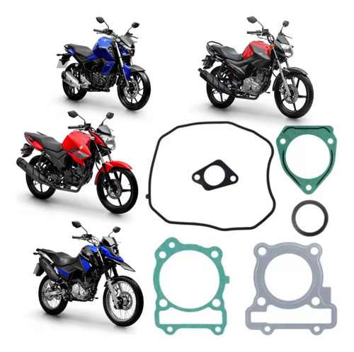 Kit Jogo Juntas Superior Factor Fazer Crosser 150 Original
