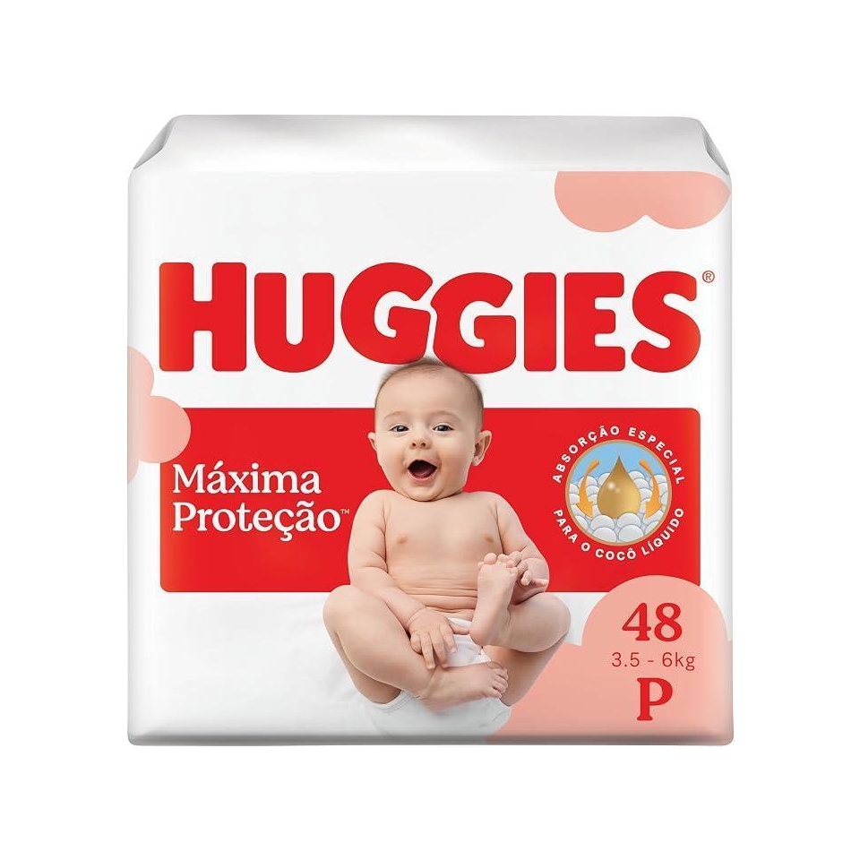 Fralda Huggies Supreme Care P 48 unidades