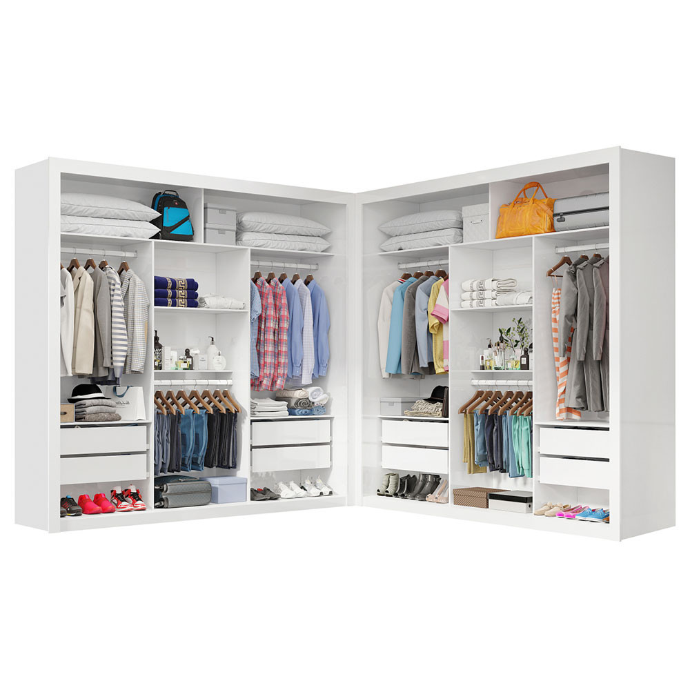 Closet Casal Premium Clarice com 8 Gavetas Carioca Moveis