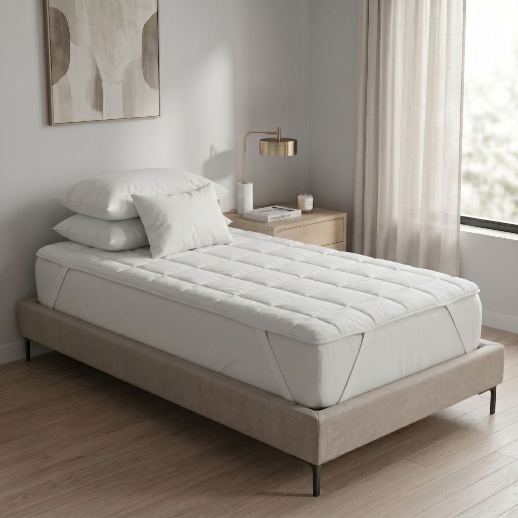 Pillow top solteiro protetor de colchão micropercal 400 fios branco | Shopee Brasil