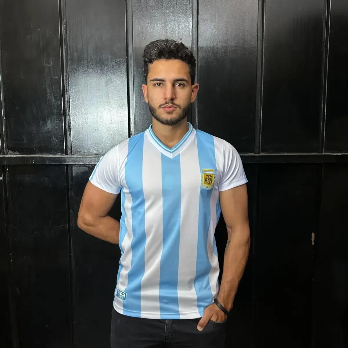 Camisa Argentina Retrô 1990 Masculina