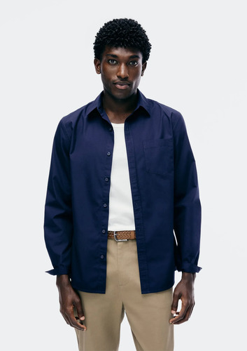 Camisa Básica Masculina Manga Longa Slim Hering P ao XXG