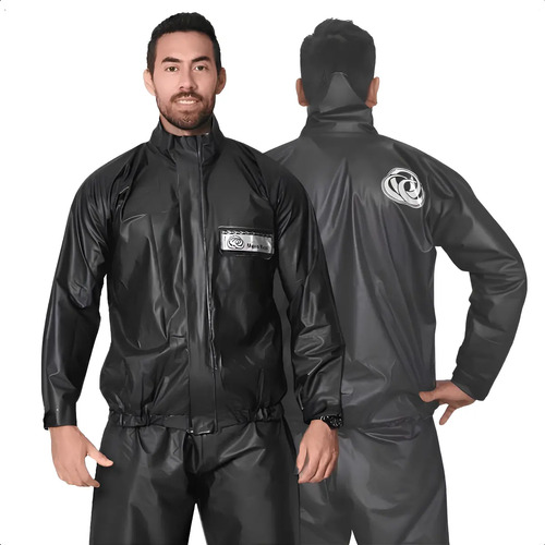 Capa de Chuva Motoqueiro Pvc Impermeável Motoboy Emborrachada