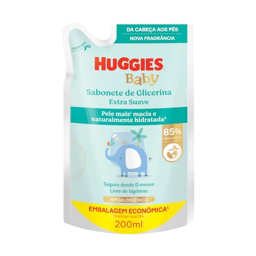 Sabonete Líquido Refil Huggies Extra Suave 200ml