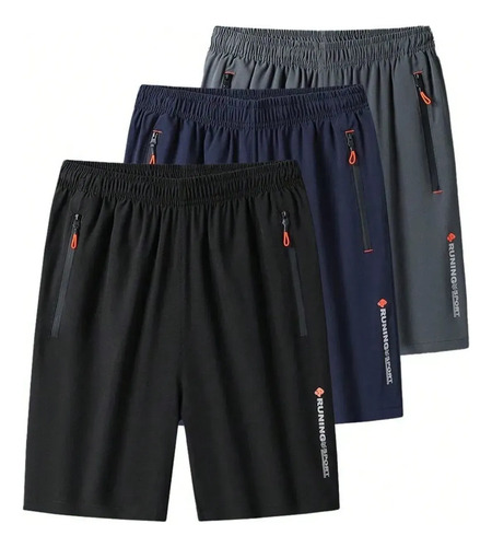 Kit 3 Bermudas Dry Fit