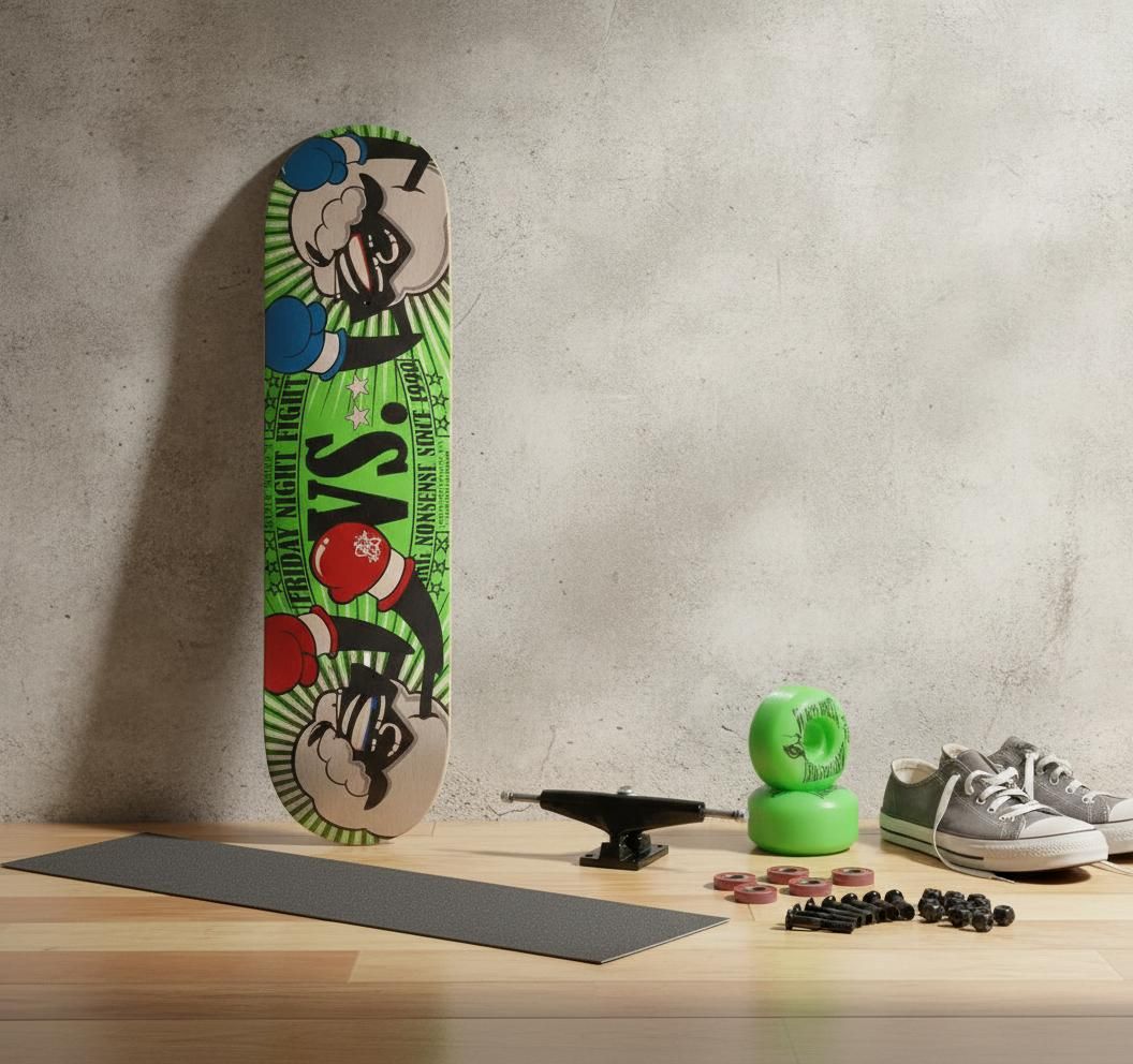 Skate Black Sheep Completo com Rodas Boxe