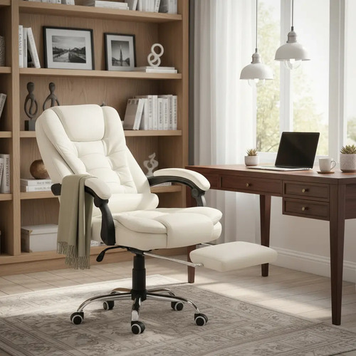 Cadeira Itália Presidente Ergonômica Luvinco Branca