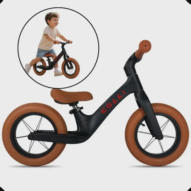 Bicicleta de Equilíbrio Infantil Aro 12 Balance Pitukinha Colli - Preto Fosco