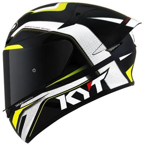 Capacete Moto Esportivo KYT Quit TT Course Grand Prix Amarelo MotoGp