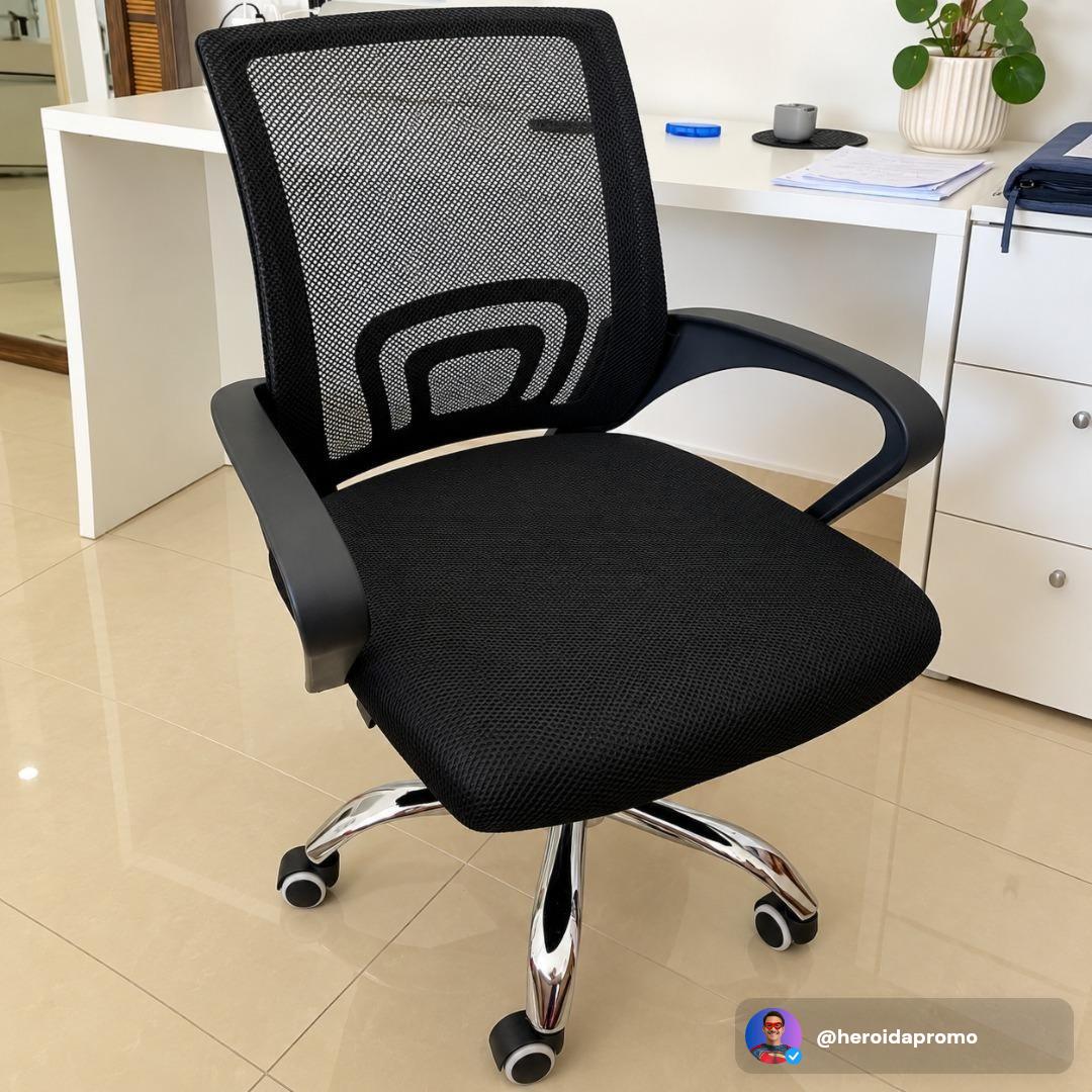 Cadeira Secretária Office com Base Giratória