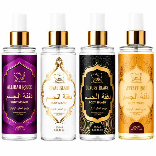 Body Splash Arabe C/4un 200ml