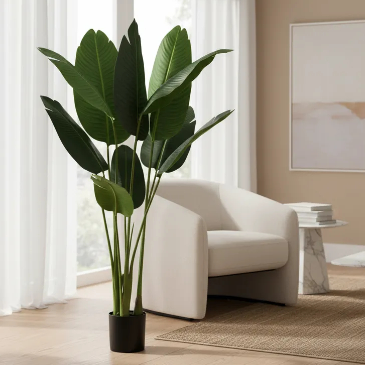 Planta Bananeira Artificial Grande Premium Moderna | Shopee Brasil