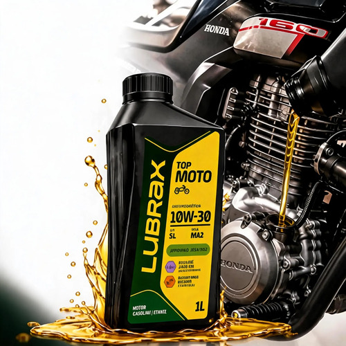 Óleo de Motor Moto 10w30 1L Semi Sintético 4T API SL MA2