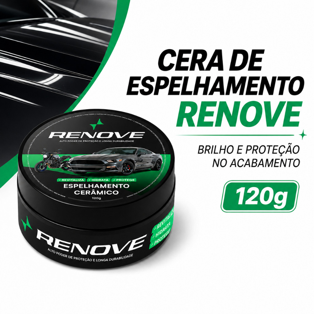 Cera Automotiva Carnaúba Renove 120g