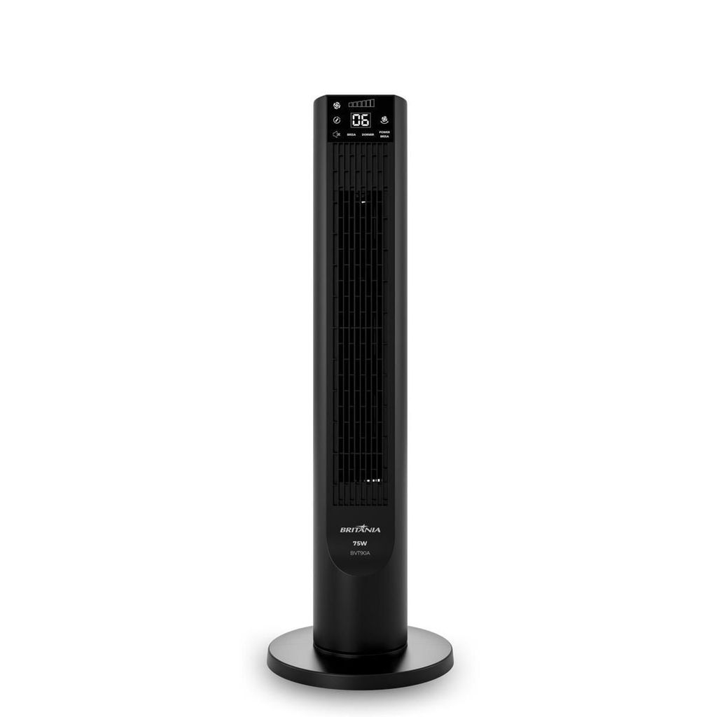 Ventilador Torre Britânia BVT90A Painel Touch 75W