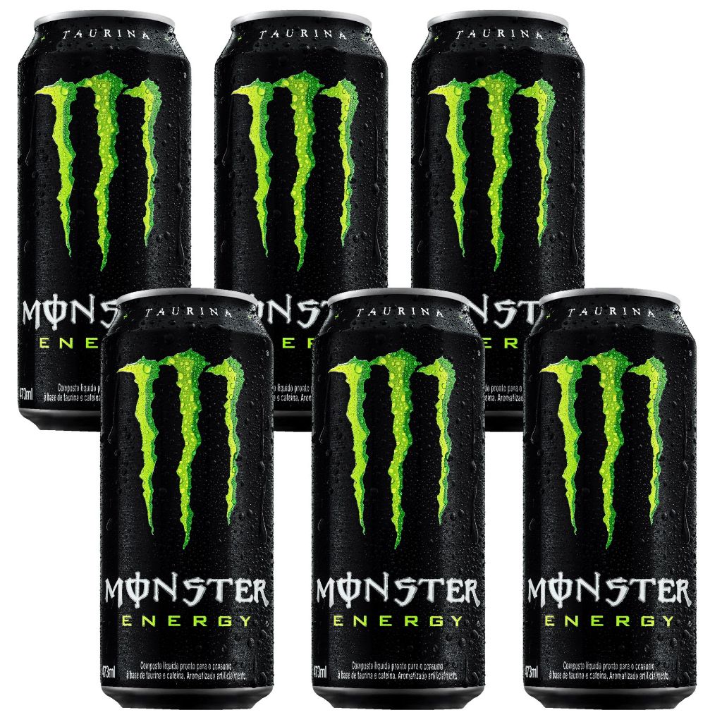 Energético Monster Energy Original 473ml - 6 Unidades | Shopee Brasil