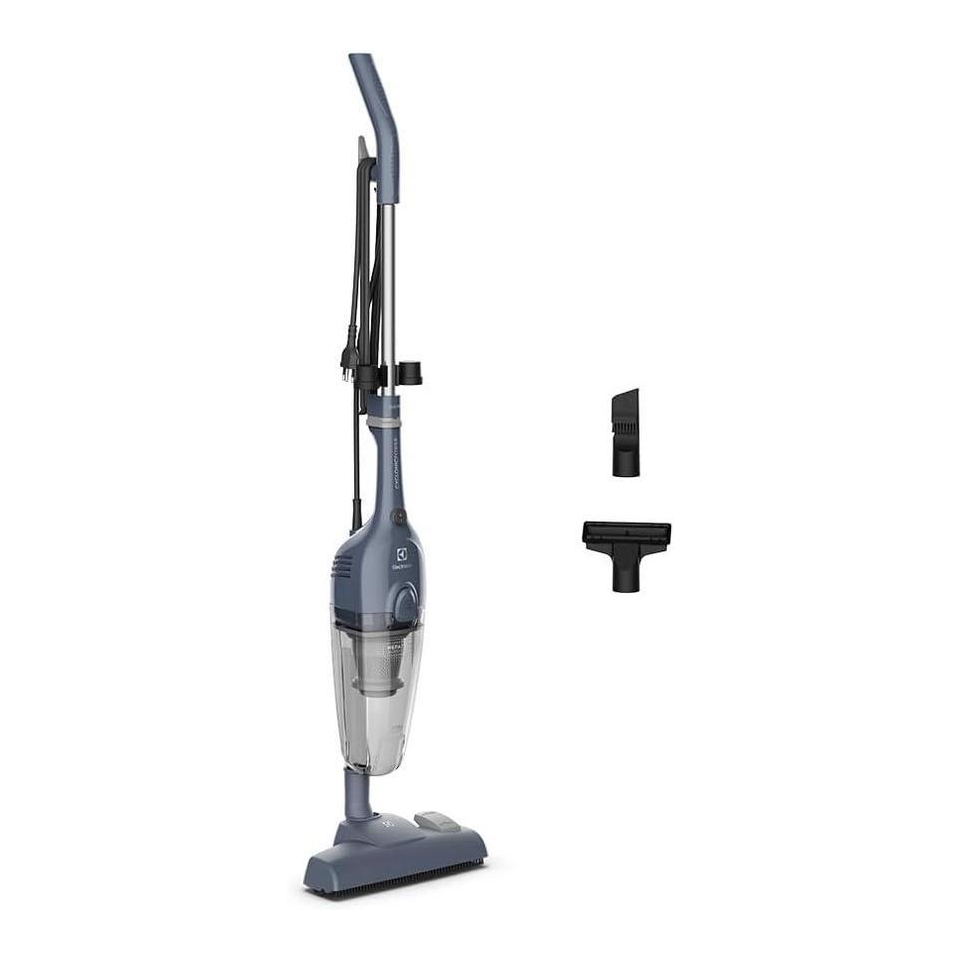 Oferta: Aspirador de Pó Vertical com fio portátil de mão 2 em 1 potente 1600W cabo 4.7m com capacidade 950 ml filtro HEPA STK17 Azul STK 127v