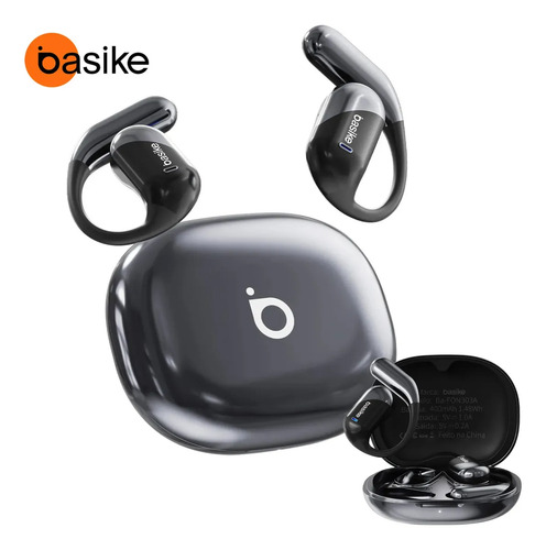 Fone de Ouvido Basike Bluetooth com Gancho Esportivo