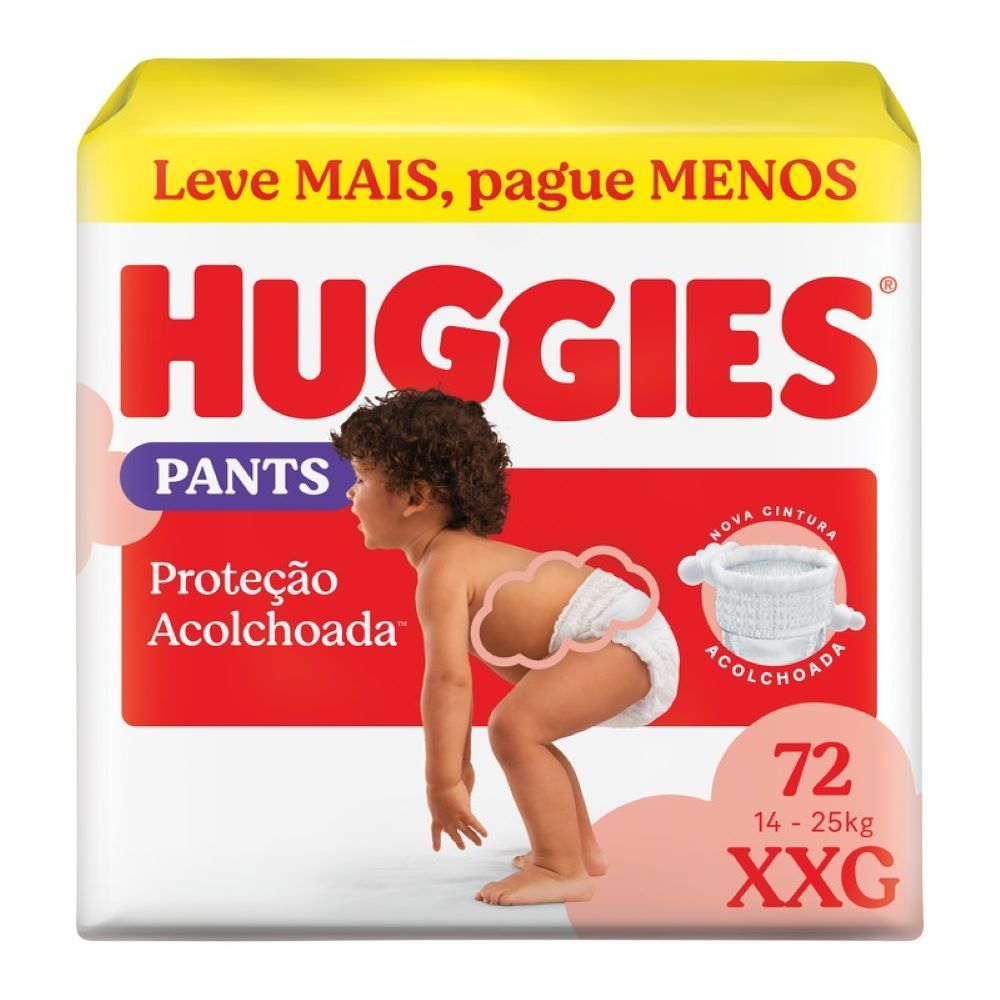 Fralda Huggies Supreme Care Roupinha XXG 72 Unidades