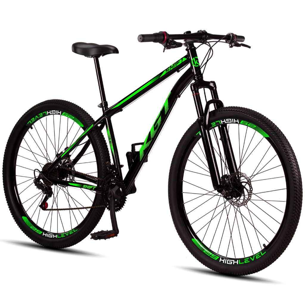 Bicicleta Aro 29 KGT Shift Aço Carbono 21 Marchas Freios a Disco