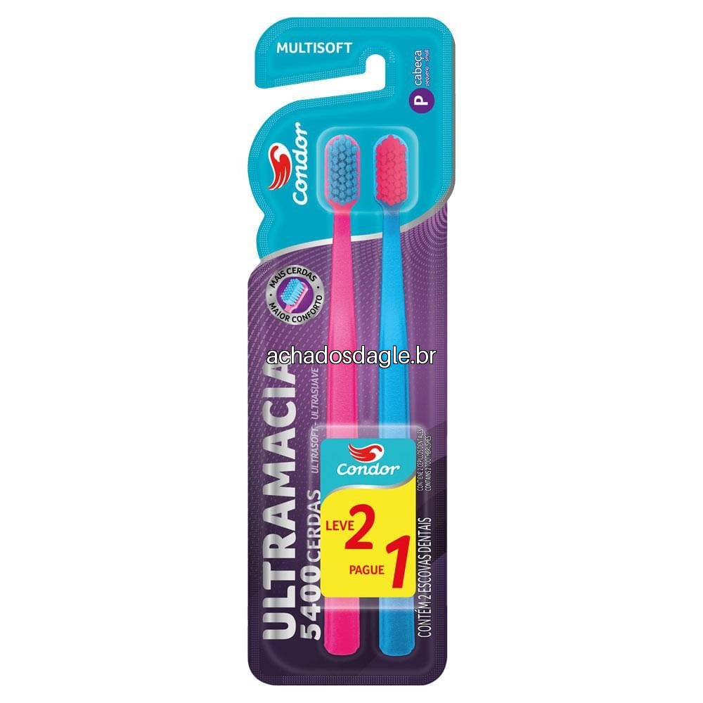 Escova Dental Condor Leve 2 Pague 1 Multisoft Ultra Macia
