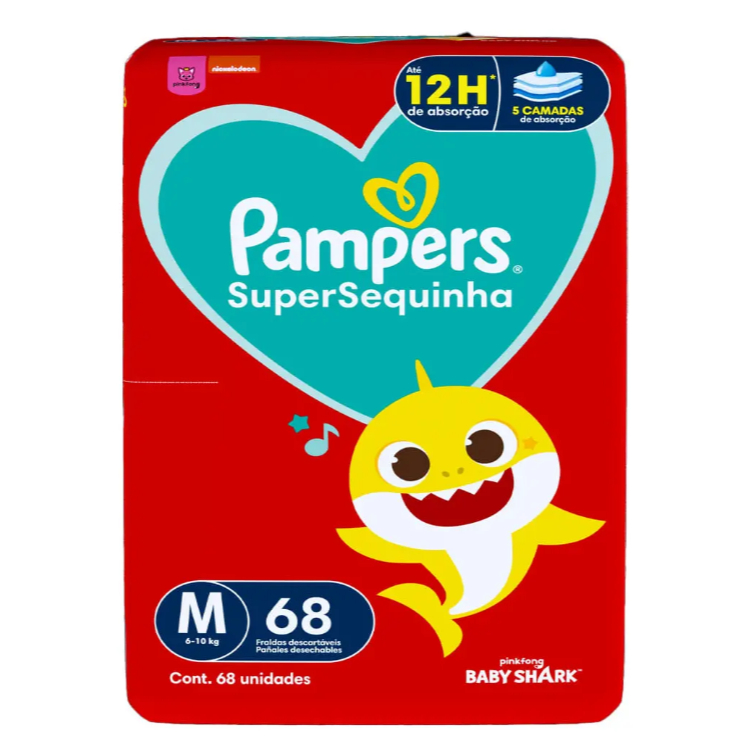 Fralda Pampers Supersequinha