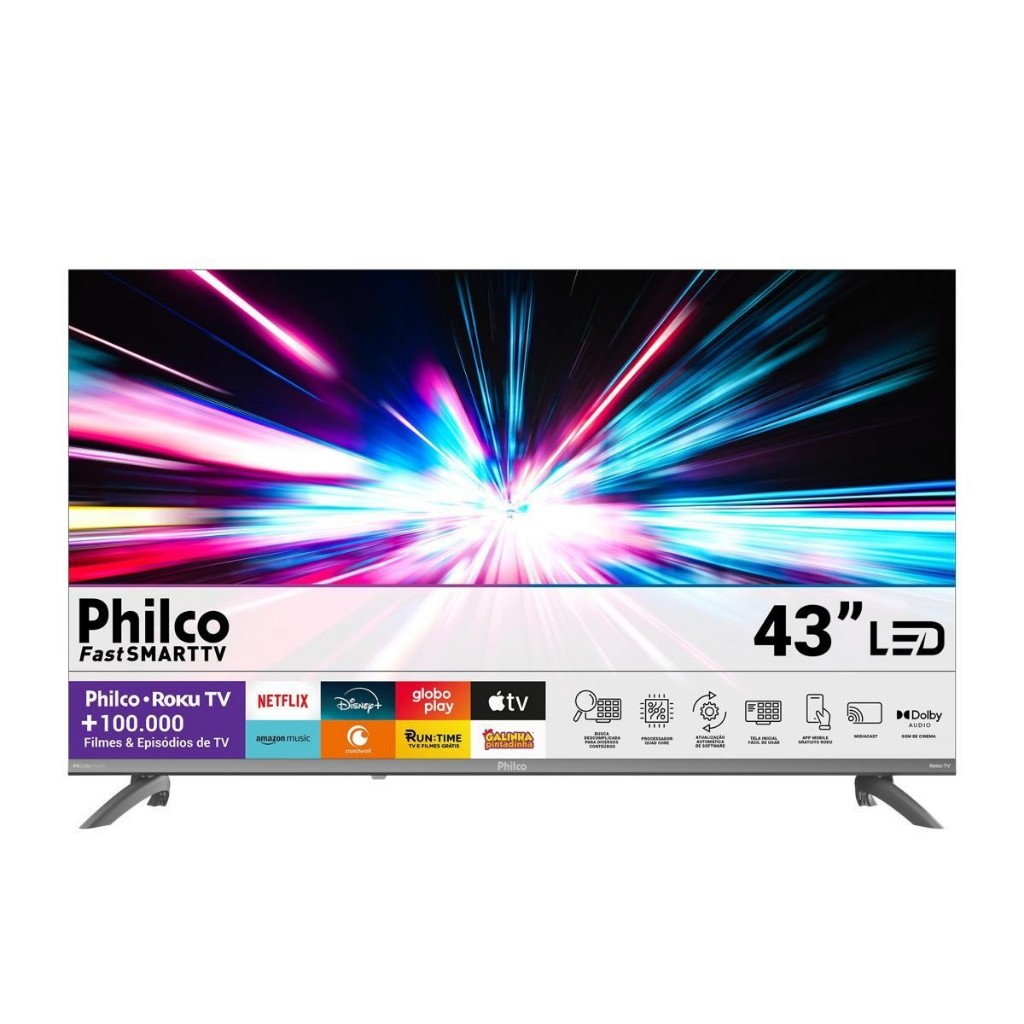 Smart TV 43" Philco Roku TV