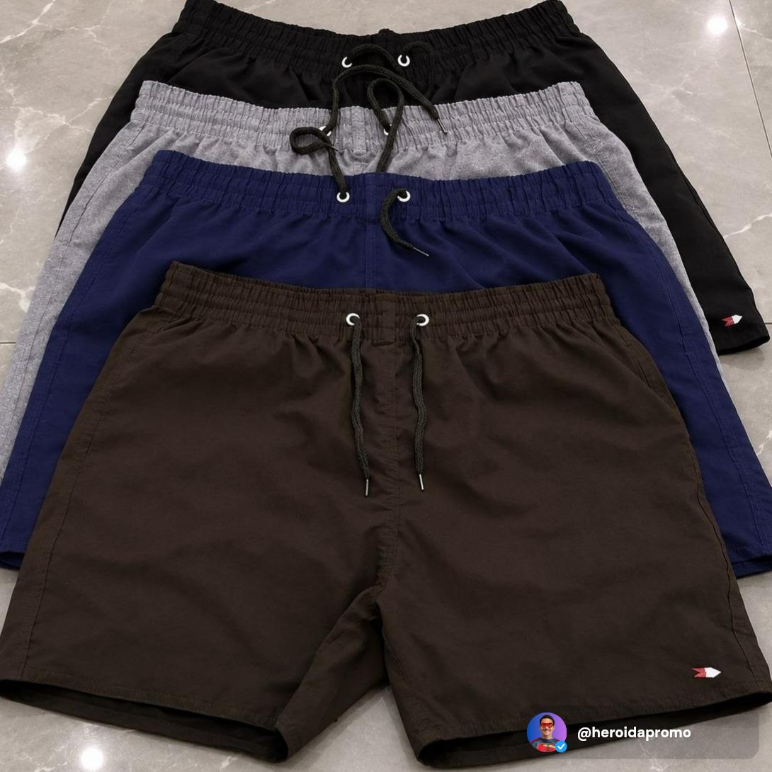 Kit 4 Bermudas Shorts Tactel com Elastano Sandrini