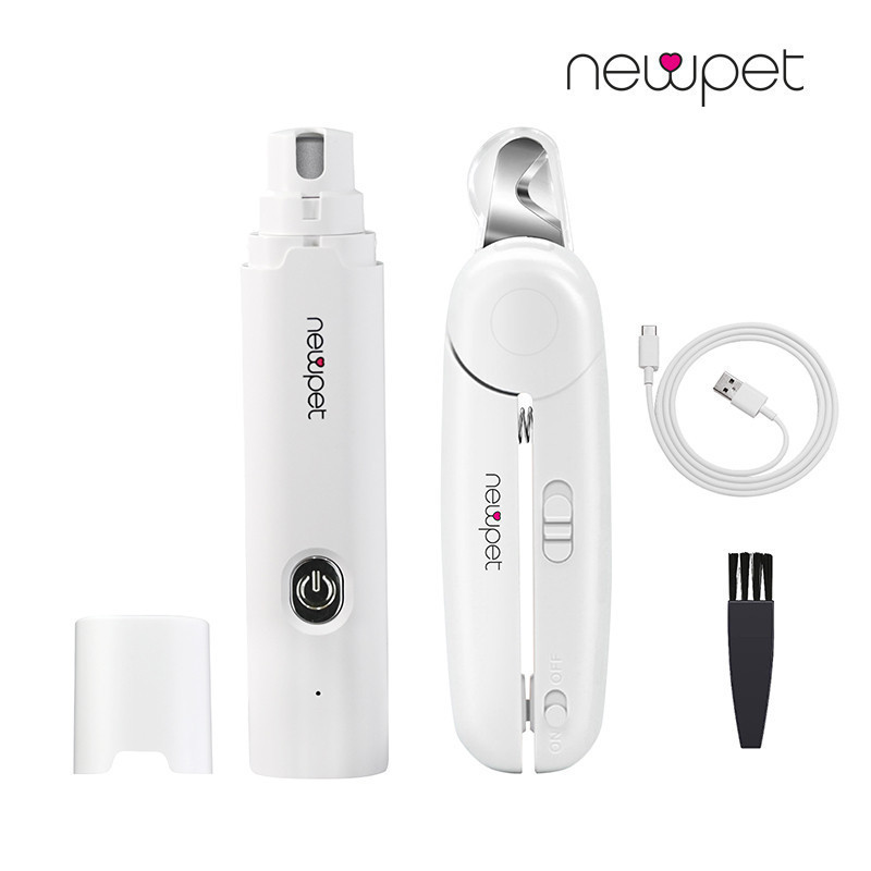 Newpet Kit Alicate e Lixa 2 em 1 para Corte de Unhas de Cães e Gatos