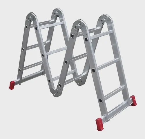 Escada Multifuncional Alumínio Extensível 4x3 Botafogo 3.35m 12 Degraus