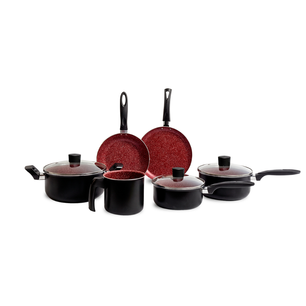 Jogo de Panelas Brinox Ceramic Life Easy 6 Peças Antiaderente