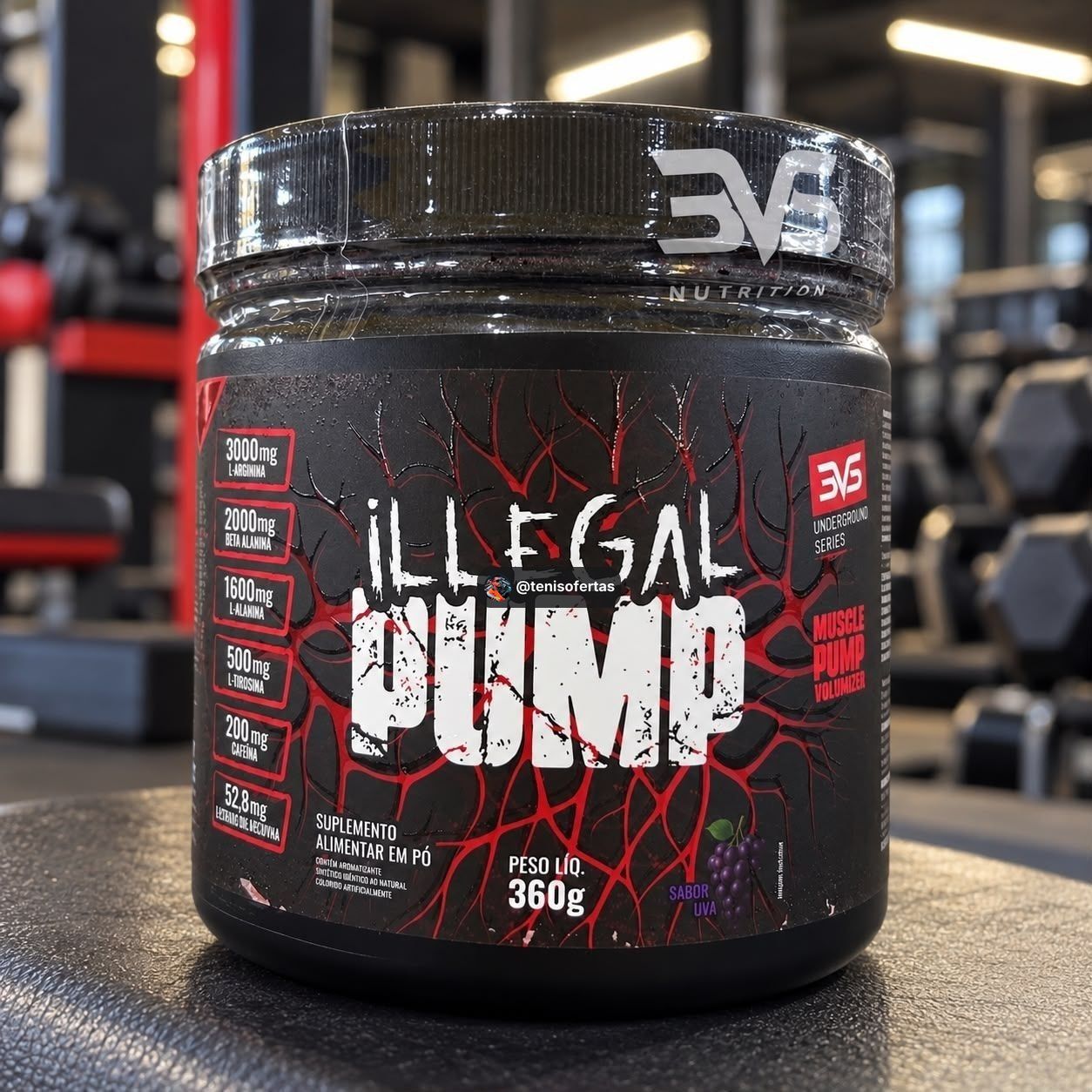 Pré-Treino Illegal Pump 3VS 360g Uva
