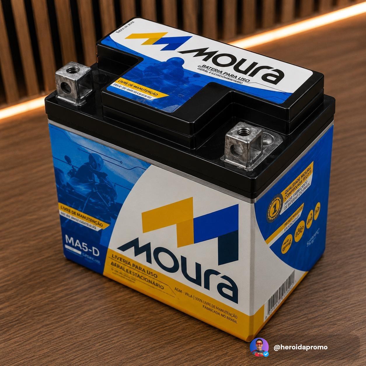 Bateria de Moto Moura 12V 5Ah