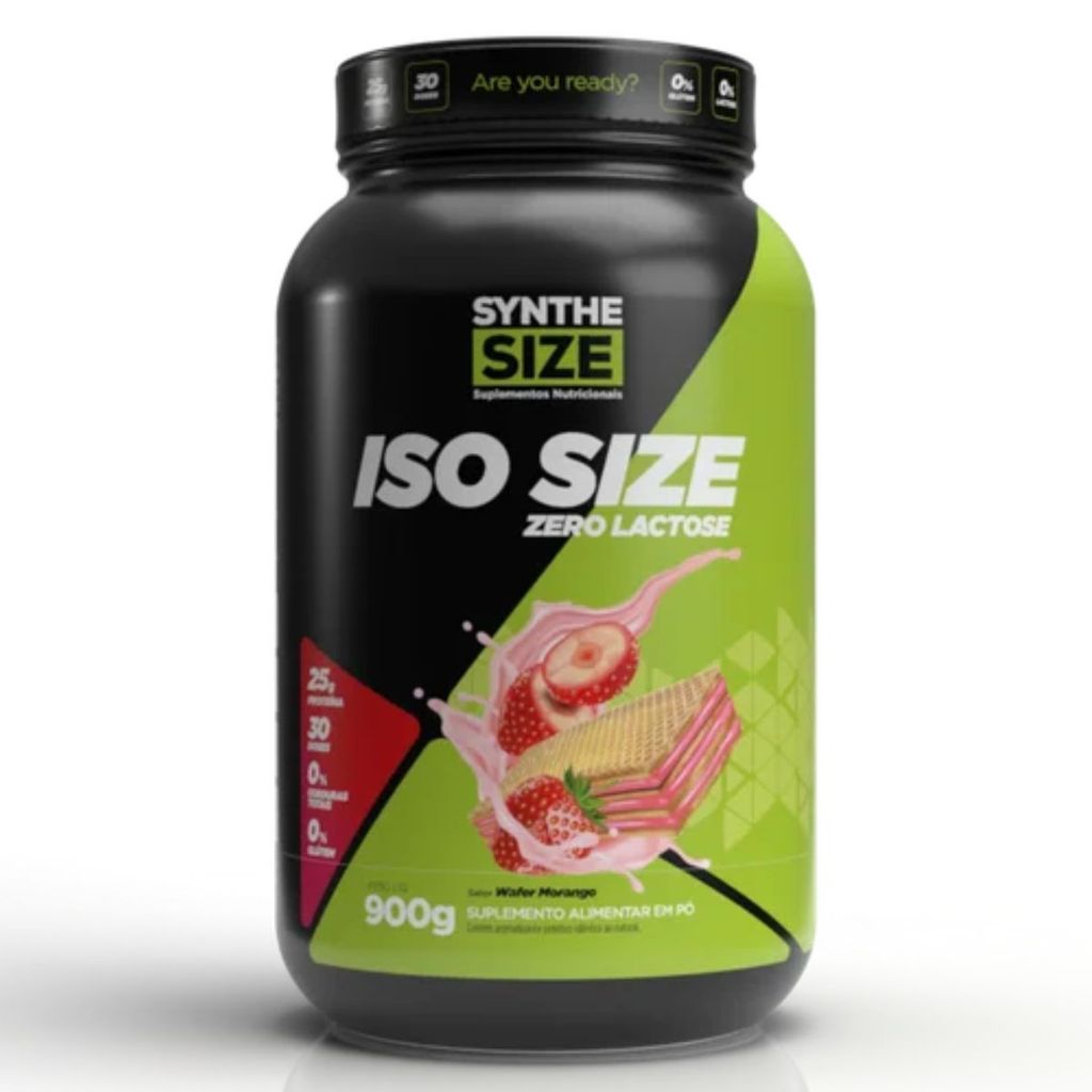 Blend Proteico com Whey Zero Lactose Iso Size 900g SyntheSize | Shopee Brasil