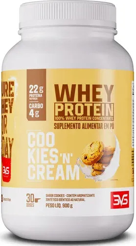 Whey Protein 100% Concentrado 900g Cookies and Cream 3vs Nutrition