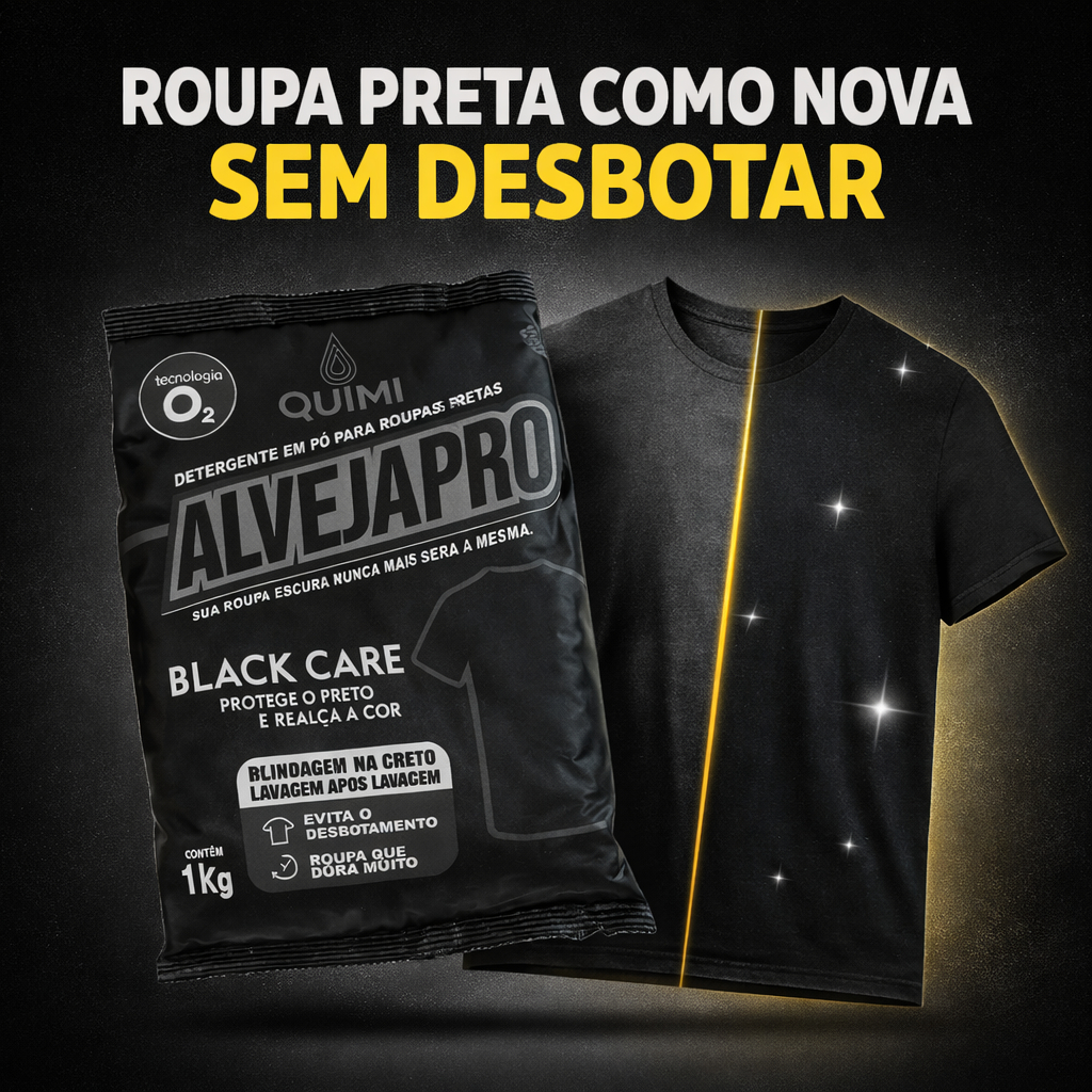 Detergente Roupa Preta 1kg AlvejaPro