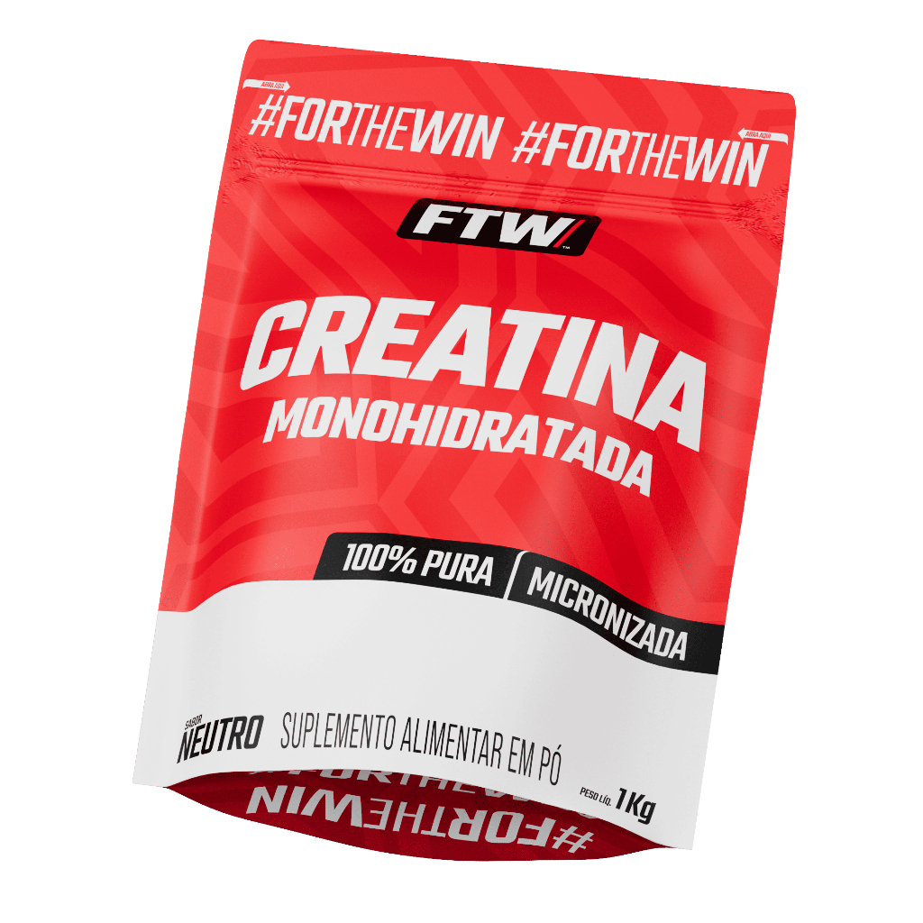 Creatina Monohidratada Pura 1kg, 500g, 700g e 300g Refil - FTW | Shopee Brasil