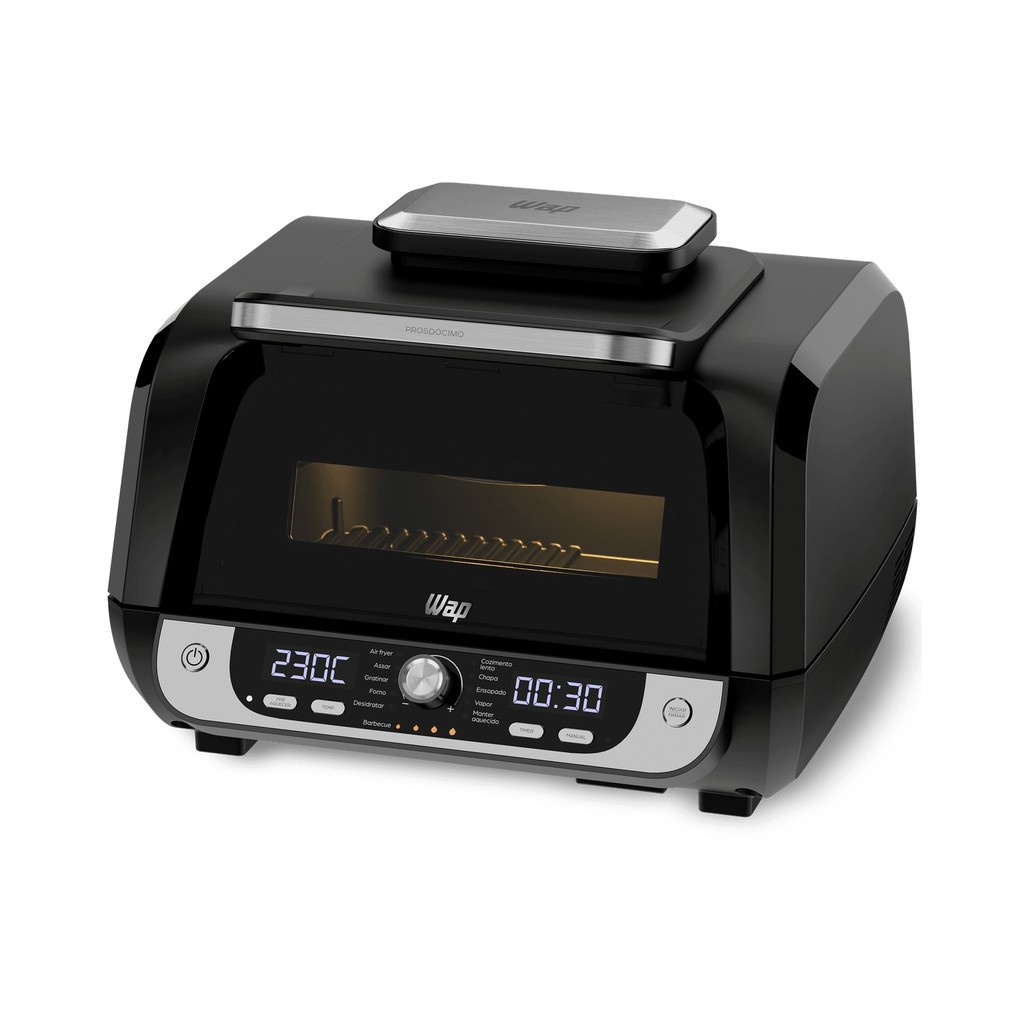 Air Fryer Barbecue Digital WAP 12 em 1 10L Preto