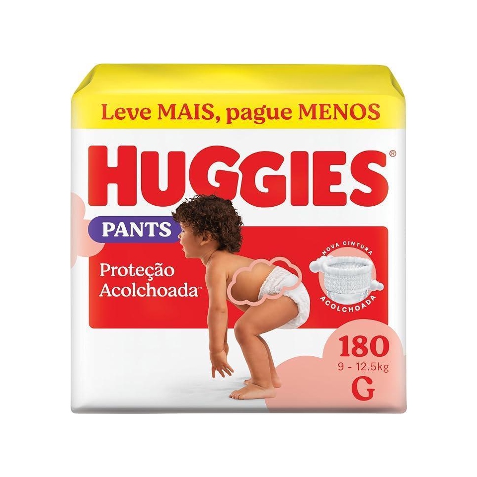 Fralda Huggies Supreme Care Roupinha G 180 unidades