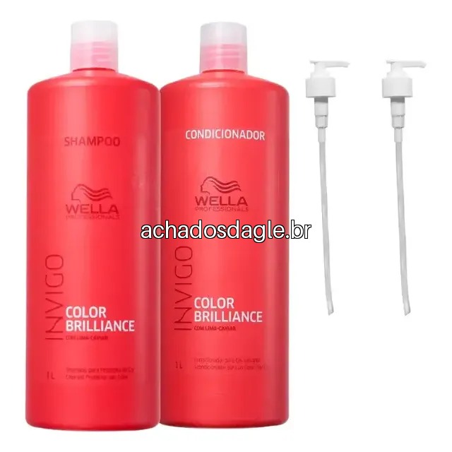 Kit Wella Invigo Color Brilliance Shampoo 1L e Condicionador 1L