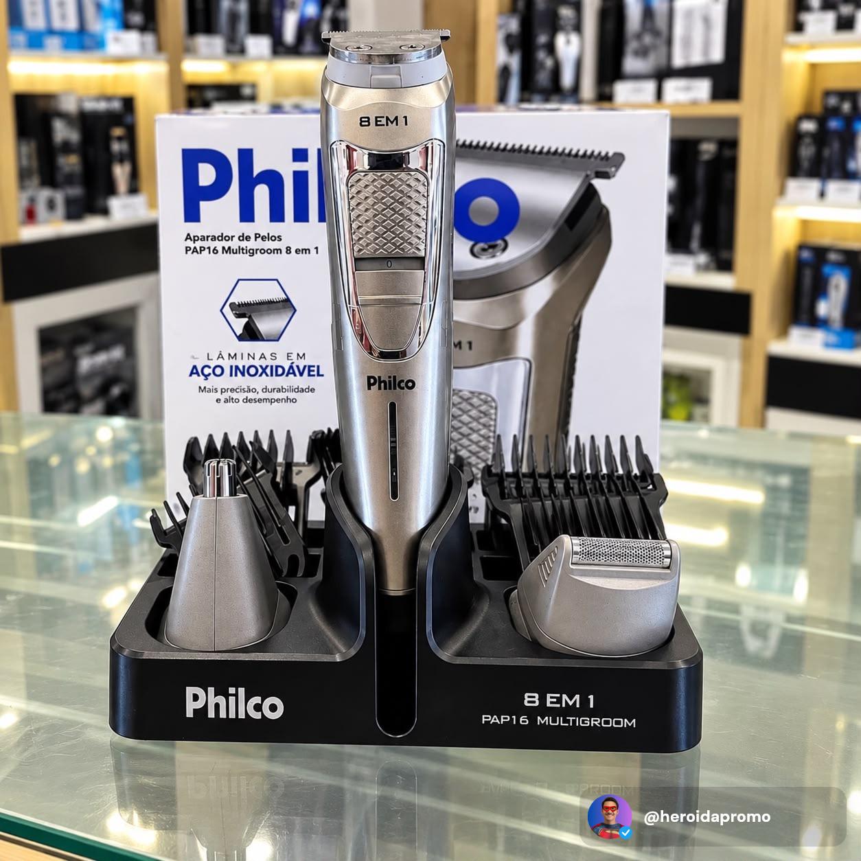 Aparador de Pelos Philco Multigroom 8 em 1 Pap16