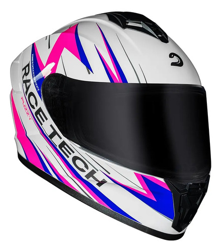 Race Tech Hit Fuzzy Capacete Integral Abs Viseira Uv 57/58 - R$ 264