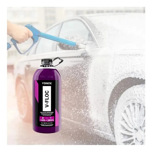 Shampoo Automotivo Neutro Concentrado V-Floc 3L Vonixx