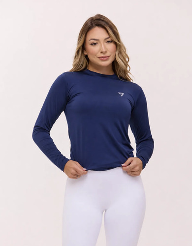 Camiseta Feminina Térmica Manga Longa Proteção Solar