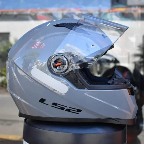 Capacete Integral Ls2 Ff358 Monocolor Cinza Tamanho 58