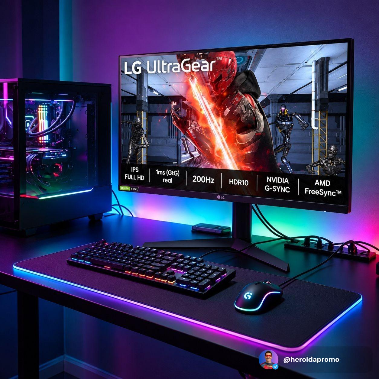 Monitor LG UltraGear 27" Full HD 144Hz