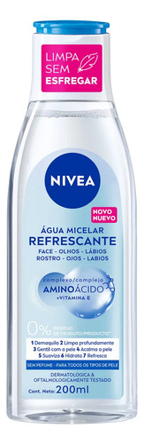 Nivea Água Micelar Solução de Limpeza 7 em 1 Refrescante 200ml