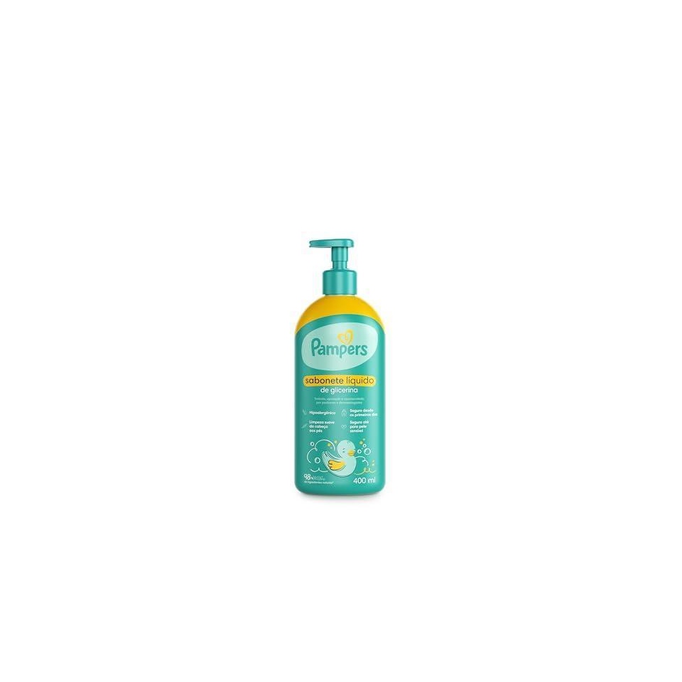 Sabonete Líquido para o Corpo Glicerina Pampers 400ml