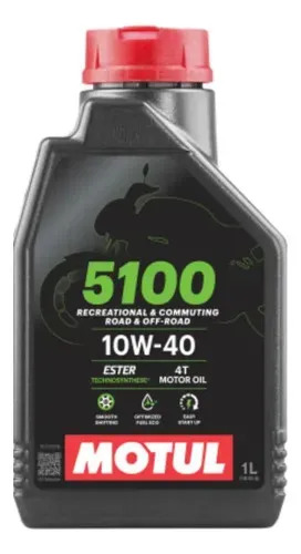 Óleo para Motor de Moto Motul 5100 4T 10W40 1L