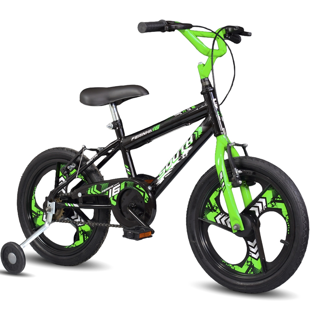 Bicicleta Aro 16 Infantil South Rodinha de Apoio